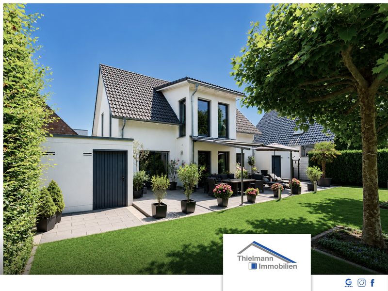 Einziehen & Wohlfühlen - Modernes Einfamilienhaus mit Garten, Designküche und zwei Garagen